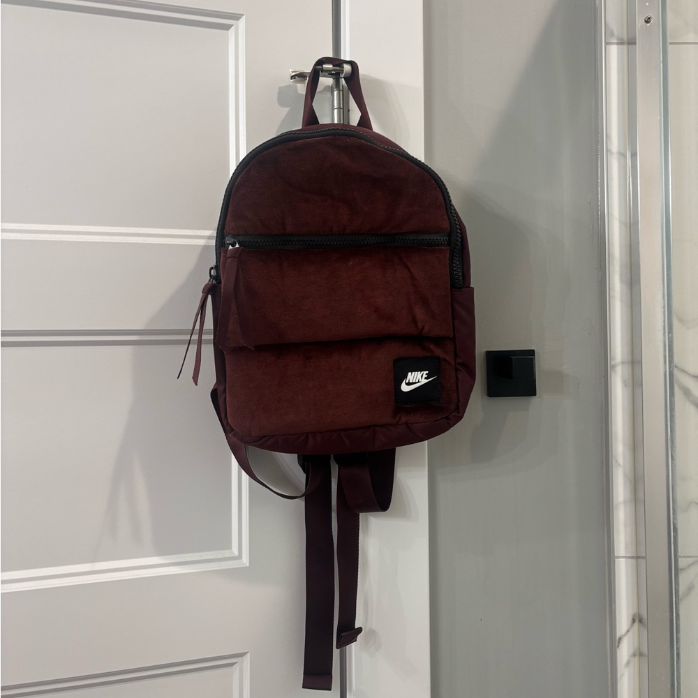 Nike mini Black and Burgundy Backpack
